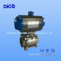 ISO Control Industrial 3PC Floating Ball Valve